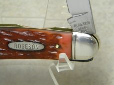 Robeson 623595 USA Imitation Strawberry Bone Muskrat Knife c.1960's