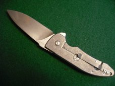 Bradford Knives G3F Guardian 3 Flipper Titanium Frame Lock, M390   MINT