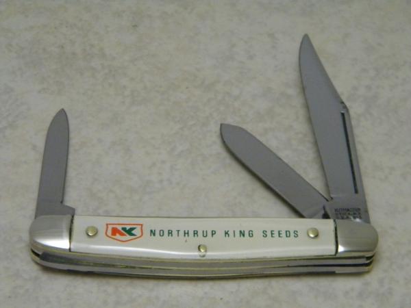 Kutmaster Utica N.Y. USA Northrup King Seeds Stockman Knife