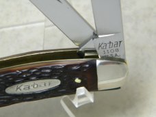 Kabar USA 1108 Jigged Delrin Large Serpentine Stockman Knife