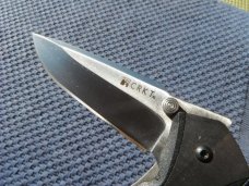 CRKT Lift Off Stainless Steel Spring Assisted Knife (3.5") 6830 AUS-8 Plain Blade, Zytel Handle
