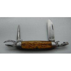 Pal Cutlery Company Unofficial Scout With Brown Bone Covers 3 5/8