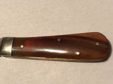 A Wright &Sons pruning knife horn
