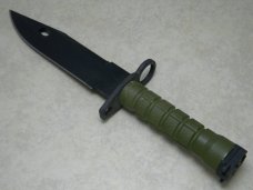 Ontario Knife Co. USA Green M-9 Bayonet Fixed Blade Knife & Scabbard in Box