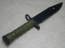 Ontario Knife Co. USA Green M-9 Bayonet Fixed Blade Knife & Scabbard in Box