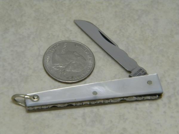 Ibberson Made in England by Stan Shaw 1974 Pearl Princess Margaret 1 Blade Fob Knife