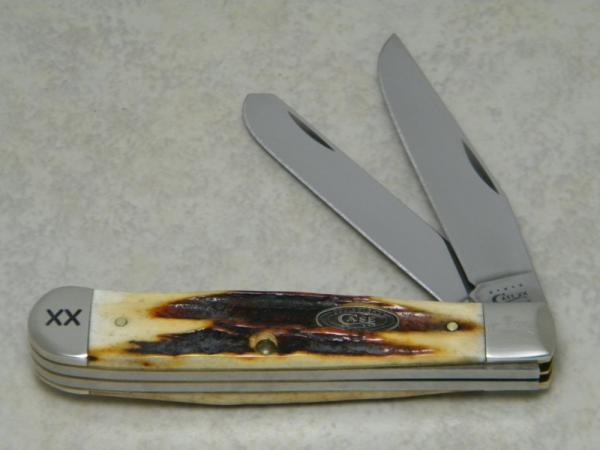 Case XX USA 2010 Case Collectors Club Red Stag R5254 SS Trapper Knife Case XX USA 2010 Case Collectors Club Red Stag R5254 SS Trapper Knife