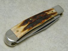 Case XX USA 2010 Case Collectors Club Red Stag R5254 SS Trapper Knife