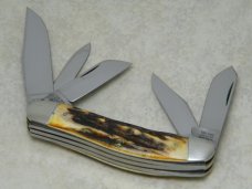 Case Classic 1994 Stag 55039 Bomb Shield 5-Blade Sowbelly Knife