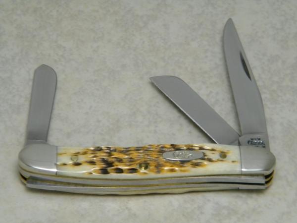 Case XX USA 2004 Jigged Amber Bone 6318 Serpentine Stockman Knife Case XX USA 2004 Jigged Amber Bone 6318 Serpentine Stockman Knife