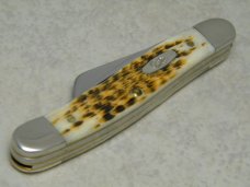 Case XX USA 2004 Jigged Amber Bone 6318 Serpentine Stockman Knife