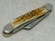Case XX USA 2004 Jigged Amber Bone 6318 Serpentine Stockman Knife