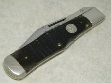 Case XX SS USA 1983 Bone C61050L Coke Bottle Swing Guard Lockback NKCA Club Knife