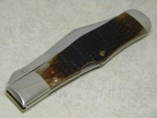 Case XX SS USA 1983 Bone C61050L Coke Bottle Swing Guard Lockback NKCA Club Knife