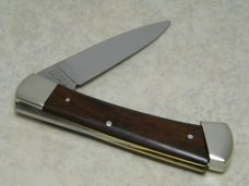 Ka-Bar KA-LOK Stainless 2227 Japan Wood Bolster Lock Locking Blade Knife c.1966-1982