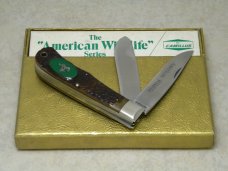Camillus USA Delrin American Wildlife Series #10 Jumbo Trapper Knife - Mountain Sheep c.1977