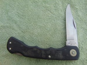 Coast Cutlery Co. 231-5 folding lockback pocket knife. Made in Japan! 