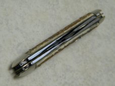 Western Cutlery Co. Germany (Wiebusch & Hilger) Snake Skin Bone 4 Blade Knife c.1876-1914