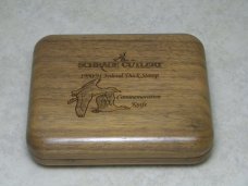 Schrade + USA LTD 1990/91 Federal Duck Stamp Commemorative Gut Hook Linerlock Muskrat Knife in Box