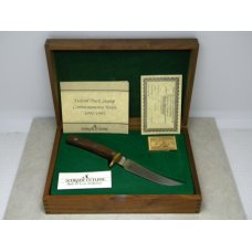 Schrade + USA LTD 1991/92 Federal Duck Stamp Commemorative Fixed Blade Knife in Box