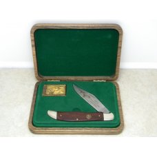 Schrade + USA LTD 1992/93 Federal Duck Stamp Commemorative Linerlock Folding Hunter Knife in Box