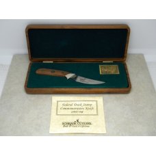 Schrade + USA LTD 1997/98 Federal Duck Stamp Commemorative Fixed Blade Knife in Box