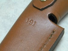 Buck USA 191 Legendary Whitetails Wood Zipper Guthook Skinner Fixed Blade Sheath Knife c.2002