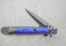 NEW 9" FRANK BELTRAME BLUE PEARL ITALIAN STILETTO FLAT GRIND BLADE