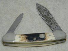 Remington USA Stag Canoe 2001 Wildlife Knife in Box