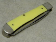 Case XX Bradford PA USA 1991 "Indiana Hoosiers" Yellow 3254 Trapper Knife in Box