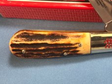 Zwilling  J A Henckels 1 Blade "Hand Forged" Barlow (HK-14-S) with Premium Stag Handles -NOS