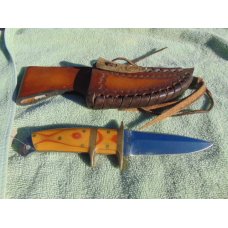 Very Rare Enedino De Leon Custom Hunting Camping EDC Knife Sub hilt fighterMaked SV1