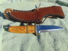 Very Rare Enedino De Leon Custom Hunting, Camping EDC Knife, Sub hilt fighter.Maked SV1 