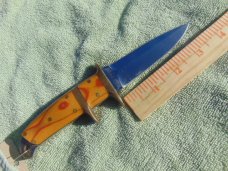 Very Rare Enedino De Leon Custom Hunting, Camping EDC Knife, Sub hilt fighter.Maked SV1 