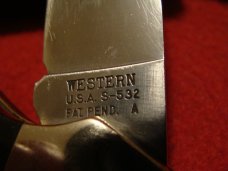 Western USA S-532 "A" Wood Westlock Lockback 1977