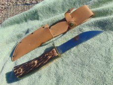 Imperial Pro VRI Diamond Edge 309 9" Fixed Blade Hunter Knife w/Sheath Made inthe USA!!!