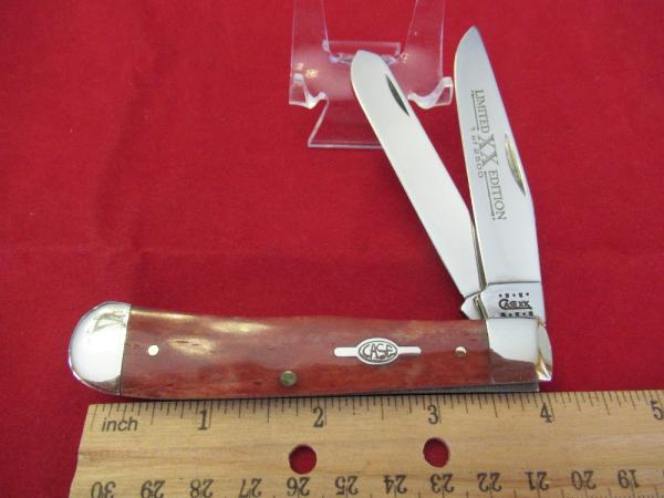 Case XX 2000 Limited Edition Smooth Red Bone Trapper Pattern # 6254 SS Case XX 2000 Limited Edition Smooth Red Bone Trapper Pattern # 6254 SS