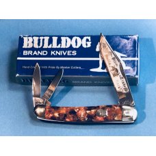 1993 Bulldog Brand 3 Blade Whittler w Vibrant Multi Colored Handles amp Frost amp Blade Etch -1 of 60
