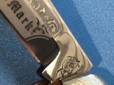 1993 Bulldog Brand 3 Blade Whittler w/ Vibrant Multi Colored Handles & Frost & Blade Etch -1 of 60