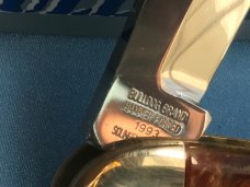 1993 Bulldog Brand 3 Blade Whittler w/ Vibrant Multi Colored Handles & Frost & Blade Etch -1 of 60