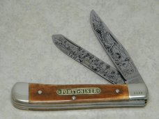 Boker Tree Brand Solingen Germany 1986 Limited Edition "Forty-Niner" Bone Trapper Knife in Box