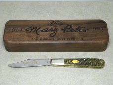 Case XX USA 6 Dot (1994) Green Bone 66143 SS Mary Petro Daddy Barlow Knife in Box