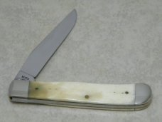 Case XX Bradford PA USA 1990 White Bone W154 SS Giant Panda Endangered 1 Blade Trapper Knife in Box
