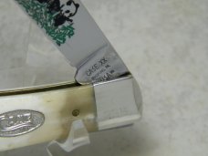 Case XX Bradford PA USA 1990 White Bone W154 SS Giant Panda Endangered 1 Blade Trapper Knife in Box