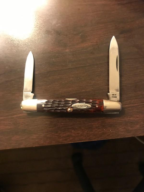 Case Eisenhower MINT 1940-1964 06263 Redbone pen knife Case Eisenhower MINT 1940-1964 06263 Redbone pen knife