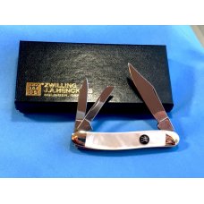 Zwilling J A Henckels Premium 3 Blade Whittler pocket knife with Great Mother of Pearl Handles - NOS