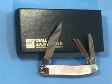 Zwilling J A Henckels Premium 3 Blade Whittler pocket knife with Great Mother of Pearl Handles - NOS