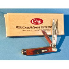 1999 Case xx Pearl Premier Peanut Knife 6220 w Chestnut Bone Handles amp Abalone Shield -1 of 100