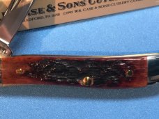 1999 Case xx Pearl Premier Peanut Knife (6220) w/ Chestnut Bone Handles & Abalone Shield -1 of 100