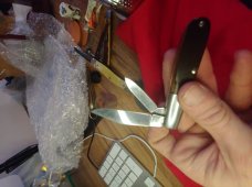 RUSSELL GREEN RIVER KNIFE WORKS BROWN BONE BARLOW -MADE IN GERMANY